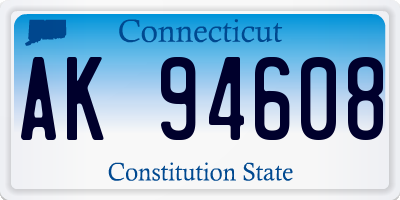 CT license plate AK94608