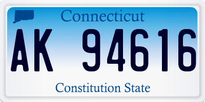 CT license plate AK94616
