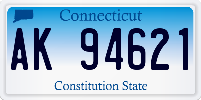 CT license plate AK94621