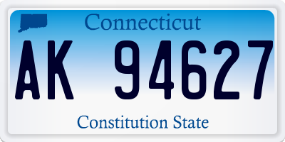 CT license plate AK94627