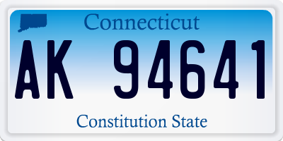 CT license plate AK94641
