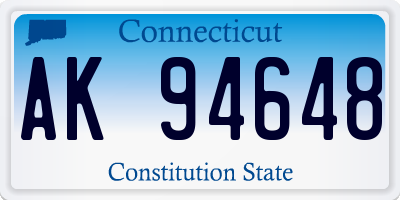 CT license plate AK94648