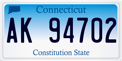 CT license plate AK94702