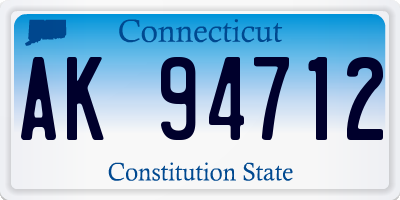 CT license plate AK94712