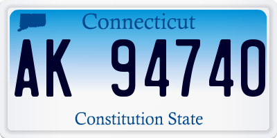 CT license plate AK94740
