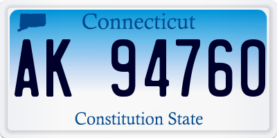 CT license plate AK94760