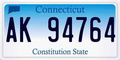 CT license plate AK94764