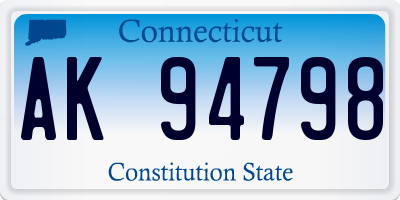 CT license plate AK94798