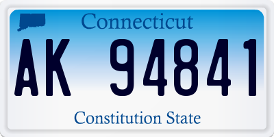 CT license plate AK94841