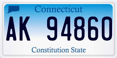 CT license plate AK94860