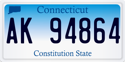 CT license plate AK94864