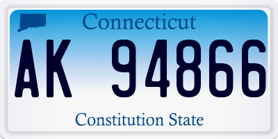 CT license plate AK94866
