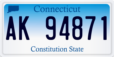 CT license plate AK94871