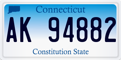 CT license plate AK94882