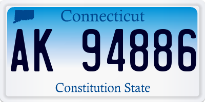 CT license plate AK94886