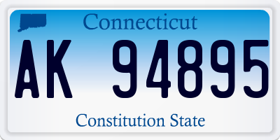 CT license plate AK94895