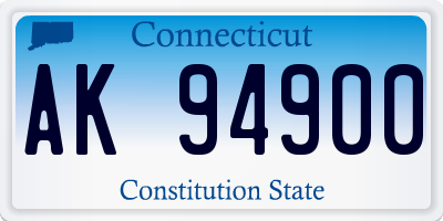 CT license plate AK94900