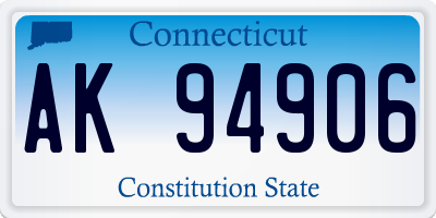 CT license plate AK94906