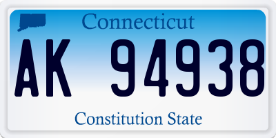 CT license plate AK94938