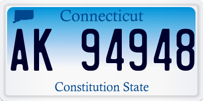 CT license plate AK94948