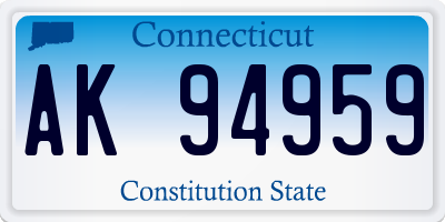 CT license plate AK94959