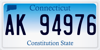 CT license plate AK94976