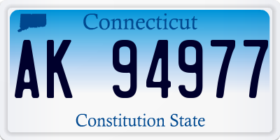 CT license plate AK94977