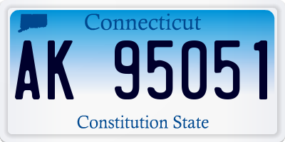 CT license plate AK95051