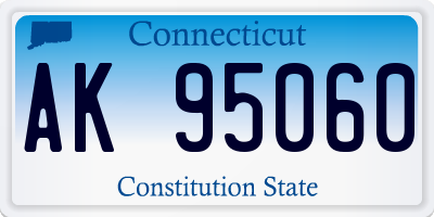 CT license plate AK95060