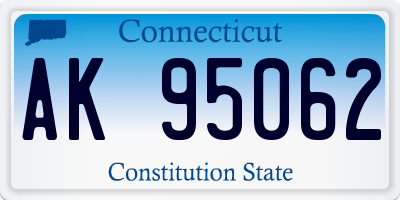 CT license plate AK95062