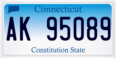 CT license plate AK95089