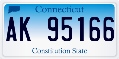 CT license plate AK95166