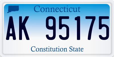 CT license plate AK95175