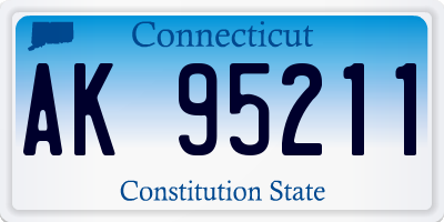 CT license plate AK95211