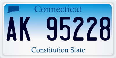 CT license plate AK95228