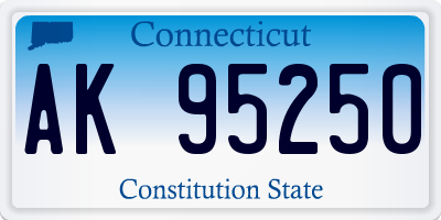 CT license plate AK95250