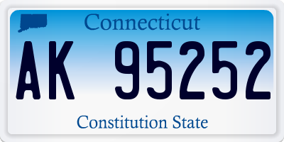 CT license plate AK95252