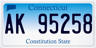 CT license plate AK95258
