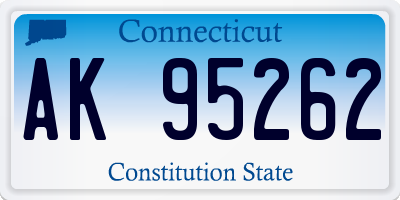 CT license plate AK95262