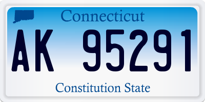CT license plate AK95291