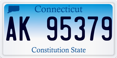 CT license plate AK95379