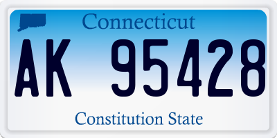CT license plate AK95428