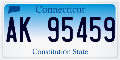 CT license plate AK95459