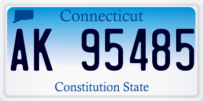 CT license plate AK95485