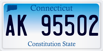 CT license plate AK95502