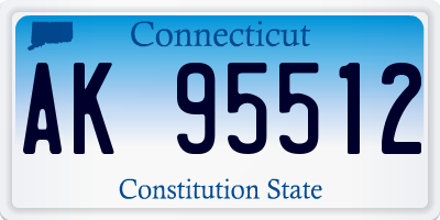 CT license plate AK95512