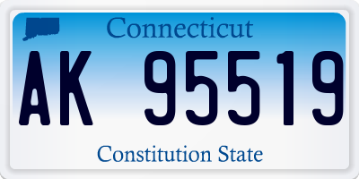 CT license plate AK95519