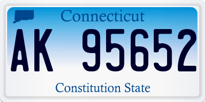 CT license plate AK95652