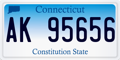 CT license plate AK95656