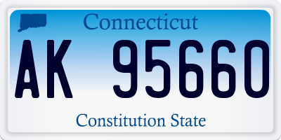 CT license plate AK95660